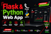 develop full a professional python flask web application and rest API