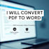 convert PDF to word document editable file accurately