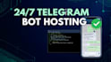 create and host a 24 7 telegram bot for you using nodejs