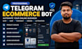 build a telegram ecommerce bot with cart and checkout