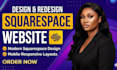 design squarespace website redesign squarespace seo landing page website develop