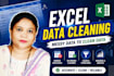 clean excel data, split, merge files, and remove duplicates