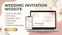 design wedding invitation website with rsvp, save the date and countdown