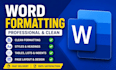 format word documents according to your likings
