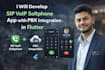 develop sip voip softphone app with pbx integration in flutter