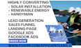 generate solar renewable energy handyman leads build renewable website