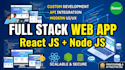 build a react node js full stack web app or saas platform