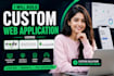 build a custom business website with admin panel
