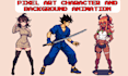 do pixel art character animation pixel art loop lofi animation background scene