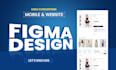 do figma web design, UI UX website design, mobile friendly layout