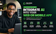 integrate ai openai, llm into your web or mobile app with backend support
