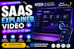 create modern saas explainer video for ai startup and software demo