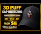 do any 3d puff cap embroidery digitizing for hats