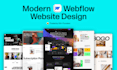 develop professional webflow website