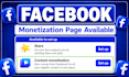 deliver monetized facebook page with content monetization setup