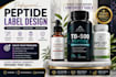 do supplement lablel design, peptide label design, product label design