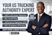 provide expert usdot, mc number registration, and fmcsa compliance