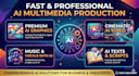 make ai websites, art, music, videos for you