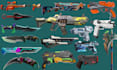 create stylized 3d weapon game asset game props sci fi gun fps weapons for game
