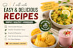 write easy homemade recipes with ingredients and steps