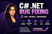 fix bugs in your c sharp dotnet applications