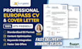 create a professional ats friendly europass CV