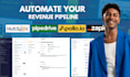 setup hubspot pipedrive crm integration, gohighlevel, shopify hubspot automation