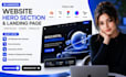 3d storytelling website hero section landing page 2d 3d model rive animation css