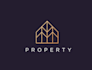 design modern property, builder and construction logo