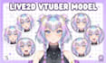 design advanced 2d vtuber model, live 2d vtuber rigging
