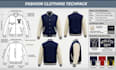 design fashion apparel, clothing techpack and technical sketch
