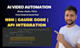 create ai video automation system for short form videos