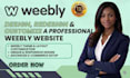 design, redesign and customize a professional weebly website