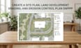 create site plan, land development grading, and erosion control plan swppp
