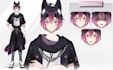design and rig live2d vtuber model,  2d vtuber model vtuber avatar vtube studio