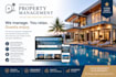 design real estate property management vacation booking website