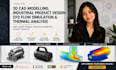 3d cad modelling industrial product design cfd flow simulation thermal analysis