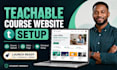 set up your teachable course website