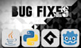 find and fix bugs in your python, java, gml or gdscript code