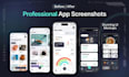 design mobile app store screenshots, playstore screenshot, app playstore