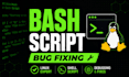 create or fix bash shell scripts for linux