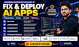 fix, deploy claude code, cursor, lovable, bolt new, v0, replit, supabase, base44