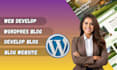 create design a professional wordpress blog website