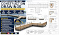 create professional 2d cad construction drawing floating docks marina structure