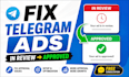 fix telegram ads destination, bot telegram ads, in review ad, forex telegram ad
