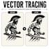 create manual logo vector and conversion to scalable svg eps ai artwork