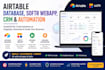 airtable database, softr webapp, airtable crm, airtable automation