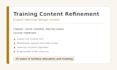 refine training content with expert learning design review