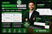 wordpress website on hostinger, bluehost, godaddy hostgator namecheap siteground