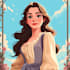 beautiful portrait in disney cartoon
